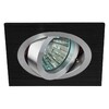 Миниатюра фото встраиваемый светильник эра алюминиевый kl57а sl/bk | 220svet.ru