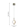 Миниатюра фото подвесной светодиодный светильник favourite yo-yo 4334-2p | 220svet.ru