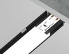 Миниатюра фото профиль накладной гибкий для светодиодной ленты ambrella illumination gp1600bk | 220svet.ru