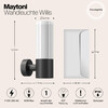 Миниатюра фото настенный светильник maytoni outdoor o418wl-01b | 220svet.ru