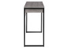 Миниатюра фото стол woodville лео лофт бетон / матовый черный 489678 | 220svet.ru