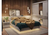 Миниатюра фото двуспальная кровать 160x200 woodville лунара белый / бетон светлый 715058 | 220svet.ru