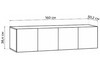 Миниатюра фото антресоль woodville кротос 160 цемент светлый 679666 | 220svet.ru