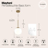 Миниатюра фото подвесной светильник maytoni basic form mod321pl-01g2 | 220svet.ru