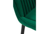 Миниатюра фото барный стул woodville седа велюр зеленый / черный 511172 | 220svet.ru