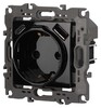 Миниатюра фото розетка эра серия 12 12-4108-06 2p+e 16a-250в со шторками с usb type-a+c 5в-3а чёрный б0067746 | 220svet.ru