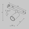 Миниатюра фото трековый магнитный светодиодный светильник focus led basity tr176-1-3wtw-m-b | 220svet.ru