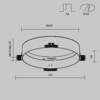 Миниатюра фото кольцо для встраиваемого светильника в гкл maytoni zon dla032-trs36-w | 220svet.ru