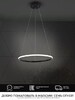 Миниатюра фото подвесной светодиодный светильник seven fires lisel wd6021/1p-bk | 220svet.ru