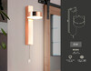 Миниатюра фото настенный светодиодный светильник с выключателем ambrella light fw161 | 220svet.ru