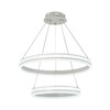 Миниатюра фото подвесная светодиодная люстра profit light 6040/2 wht | 220svet.ru