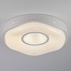 Миниатюра фото потолочный светодиодный светильник с пультом ду eurosvet shine 40011/1 led белый | 220svet.ru
