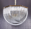 Миниатюра фото подвесная люстра delight collection murano l12 brass/clear | 220svet.ru