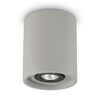 Миниатюра фото потолочный светильник ideal lux oak pl1 round cemento | 220svet.ru