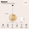 Миниатюра фото подвесной светильник maytoni roots mod197pl-01w2 | 220svet.ru