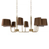 Миниатюра фото подвесная люстра loft it hilton 10527/8 brass | 220svet.ru