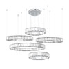 Миниатюра фото подвесная светодиодная люстра loft it crystal ring 10135/5 chrome | 220svet.ru