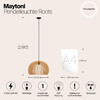 Миниатюра фото подвесной светильник maytoni roots mod195pl-01w | 220svet.ru