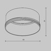 Миниатюра фото кольцо декоративное maytoni technical focus ringl-20-w | 220svet.ru
