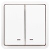 Миниатюра фото выключатель эра эксперт 11-1525-01 двойной с подсветкой ip55 10ах-250в су белый б0063304 | 220svet.ru