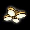 Миниатюра фото потолочная светодиодная люстра ambrella light orbital granule fg2024 wh 96w+40w d760 | 220svet.ru