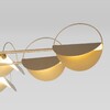 Миниатюра фото потолочная люстра eurosvet grazia 70148/8 золото | 220svet.ru