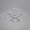 Миниатюра фото светильник потолочный reluce 06335-0.3-4+4a wh (rgb) | 220svet.ru