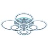 Миниатюра фото потолочная светодиодная люстра profit light 8003/8 chr | 220svet.ru