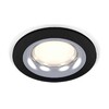 Миниатюра фото комплект встраиваемого светильника ambrella light techno spot xc7622003 sbk/psl черный песок/серебро полированное (c7622, n7012) | 220svet.ru