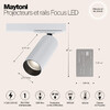 Миниатюра фото трековый светодиодный светильник maytoni track lamps tr021-1-12w3k | 220svet.ru