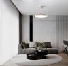 Миниатюра фото потолочная люстра-вентилятор mantra glass fan 9525 | 220svet.ru