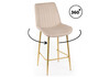 Миниатюра фото барный стул крутящийся woodville седа 360 бежевый (zd 210) / золотой np 632602 | 220svet.ru