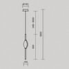 Миниатюра фото подвесной светодиодный светильник maytoni foresight mod347pl-l8bs3k | 220svet.ru