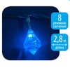 Миниатюра фото светодиодная гирлянда (07922) uniel 220v синий ld-s0280-020/dta blue ip20 diamonds | 220svet.ru