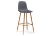 Миниатюра фото барный стул capri dark gray / wood | 220svet.ru