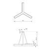 Миниатюра фото подвесной светодиодный cветильник geometria эра igrek spo-143-b-40k-056 56вт 4000к черный б0050571 | 220svet.ru