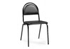 Миниатюра фото стул на металлокаркасе woodville гумер черный / черный глянец 587876 | 220svet.ru