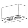 Миниатюра фото потолочный светильник zumaline box sl2 90433-g9 | 220svet.ru