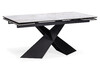 Миниатюра фото стол керамический раскладной woodville хасселвуд черный 553547 | 220svet.ru