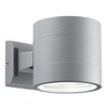Миниатюра фото уличный настенный светильник ideal lux snif ap1 round grigio | 220svet.ru