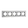 Миниатюра фото рамка 5-постовая mono electric style aluminium серебро 107-800000-164 | 220svet.ru