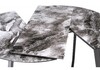 Миниатюра фото стол алингсос черная шагрень / мрамор серый | 220svet.ru