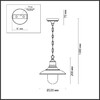 Миниатюра фото уличный подвесной светильник odeon light campa 4965/1 | 220svet.ru