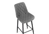 Миниатюра фото барный стул woodville баодин к б/к крутящийся темно-серый / черный 520608 | 220svet.ru