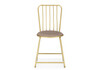Миниатюра фото стул на металлокаркасе woodville лирион бежевый велюр / золото 577862 | 220svet.ru