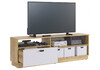 Миниатюра фото тв-тумба woodville моди дуб крафт золотой / белое дерево 570025 | 220svet.ru