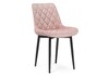 Миниатюра фото стул woodville баодин велюр розовый / черный 502110 | 220svet.ru
