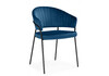 Миниатюра фото стул на металлокаркасе woodville лео синий (h-58) / черный 672327 | 220svet.ru