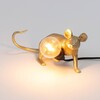 Миниатюра фото настольная лампа mouse lamp lyie down gold usb seletti | 220svet.ru