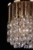 Миниатюра фото подвесной светильник eurosvet 3121/1 золото/прозрачный хрусталь strotskis | 220svet.ru